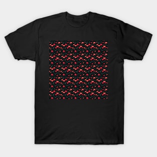 Poppy Field Floral Pattern T-Shirt